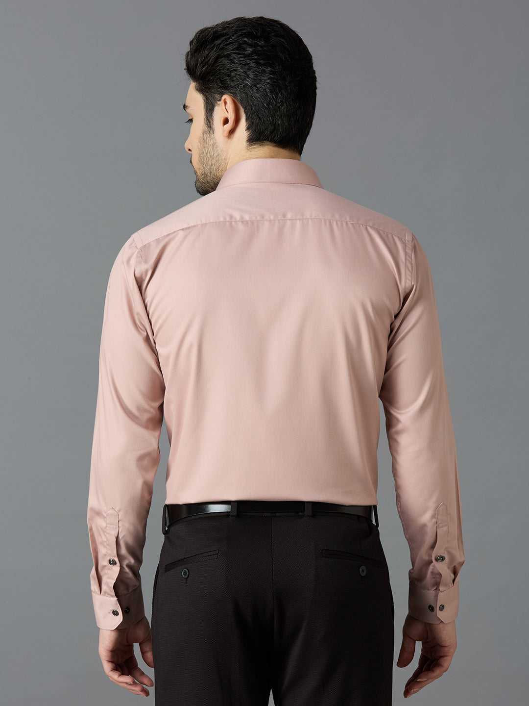 Blush Pink Elegant Office Wear Shirt for Men - ALLEN BROWN