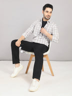 KOMPANION Men's Brown Checks Shirt