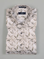 Kompanion Men's Green Digital Print Shirt