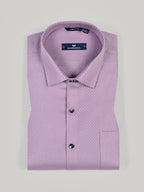 KOMPANION Men's Self structure Shirt - Light purple