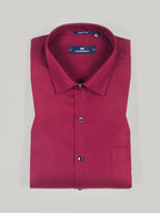 KOMPANION Men's Self structure Shirt - Maroon