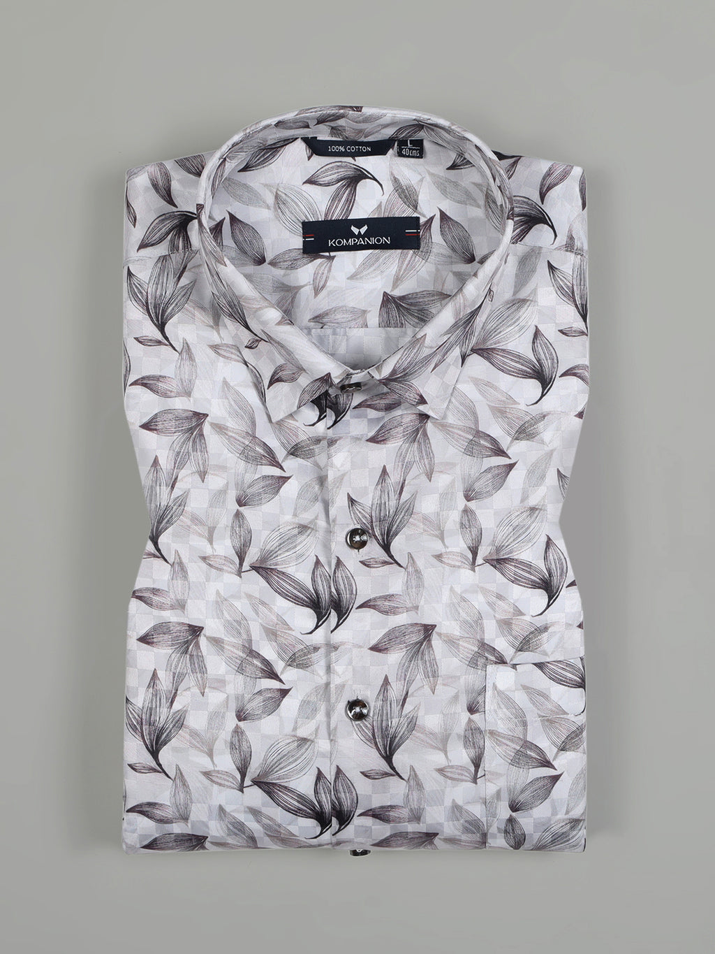 Kompanion Men's Brown Digital print Shirt