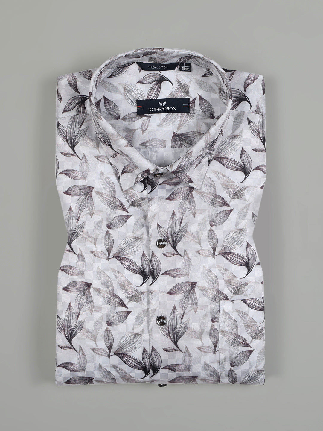 Kompanion Men's Brown Digital print Shirt