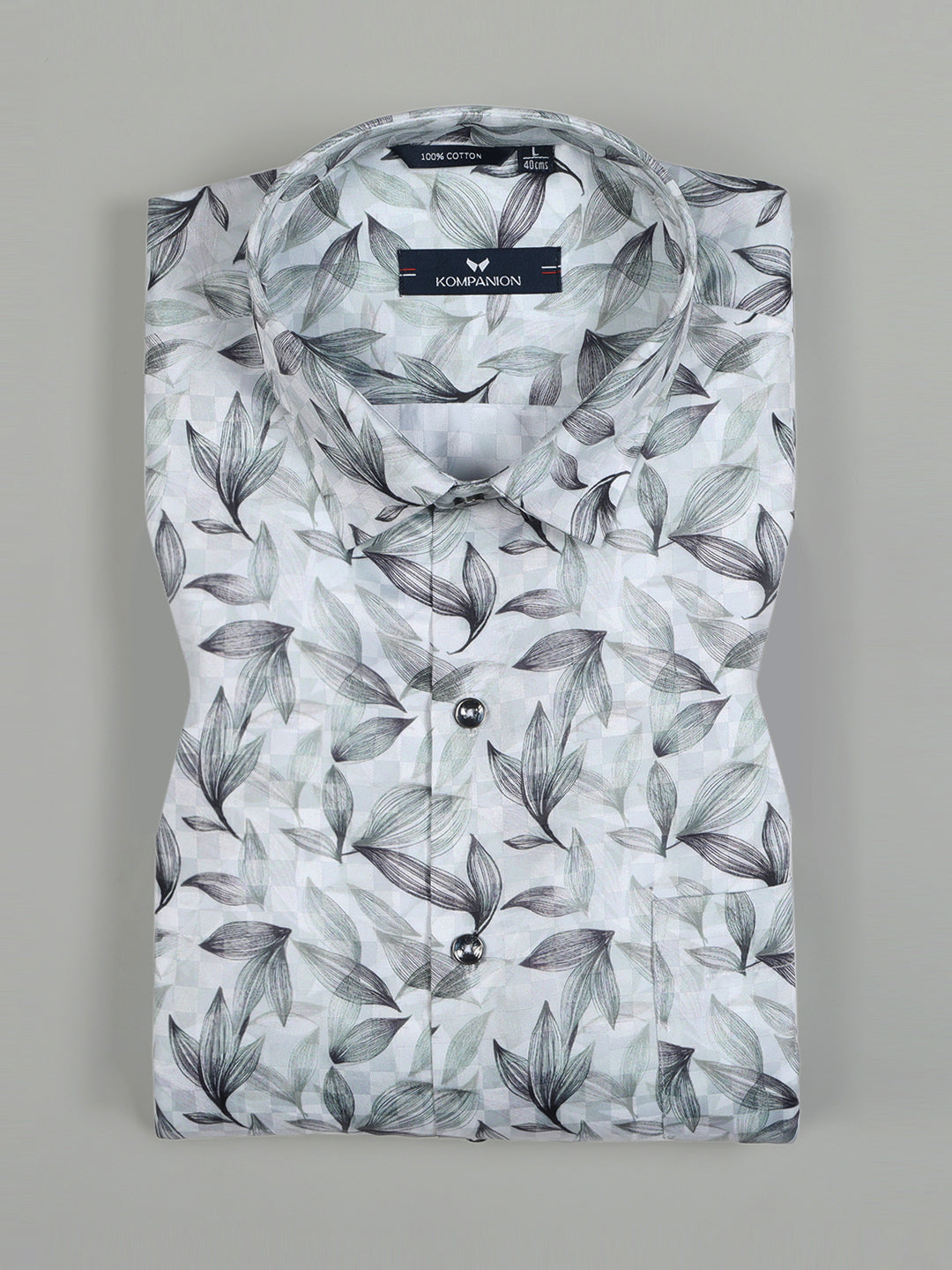 Kompanion Men's Green Digital print Shirt