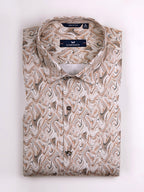 KOMPANION Men's Digital Light Brown print Shirt