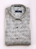 KOMPANION Men's Digital Green print Shirt