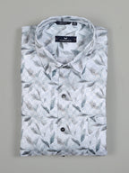 Kompanion Men's Grey Digital print Shirt