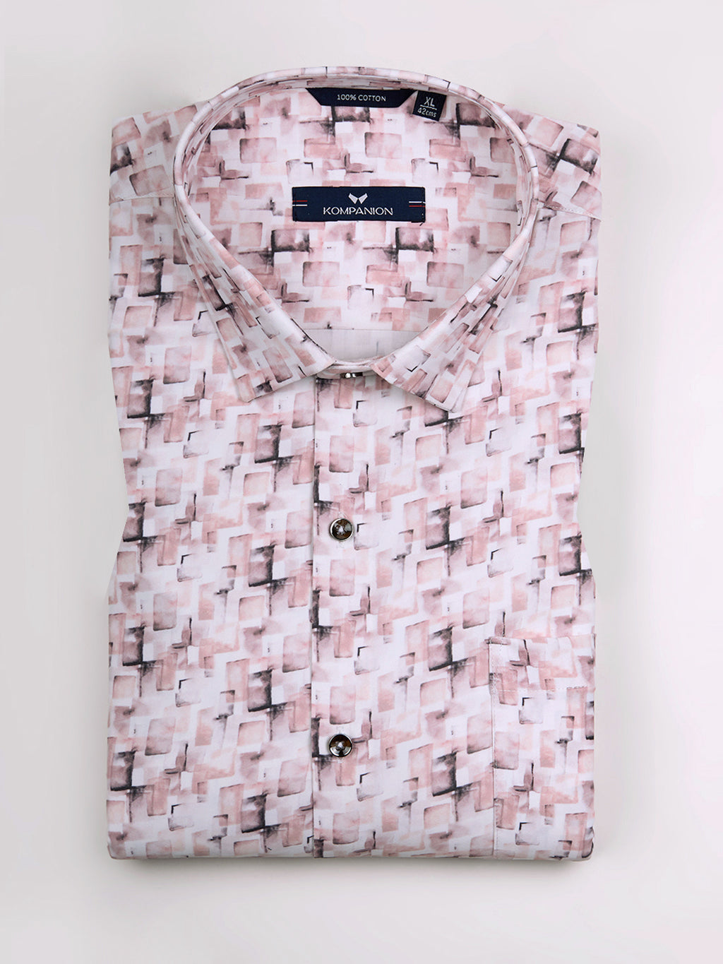 KOMPANION Men's Digital Peach print Shirt