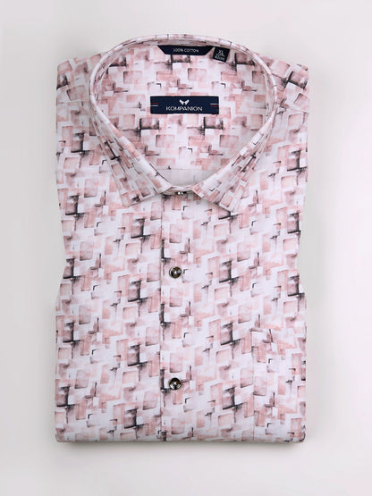 KOMPANION Men's Digital Peach print Shirt