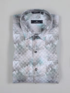 Kompanion Men's Lilac Digital print Shirt