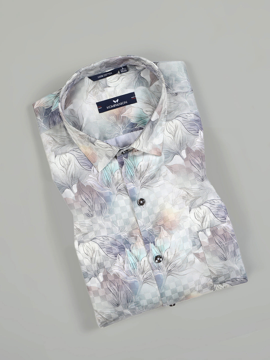 Kompanion Men's Yellow Digital print Shirt