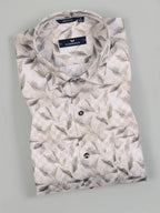 Kompanion Men's Green Digital Print Shirt