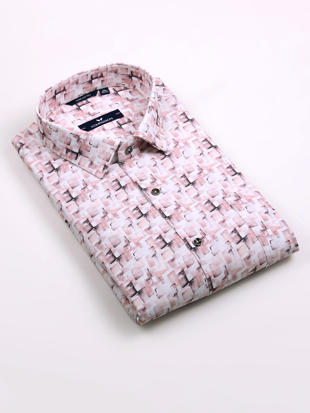 KOMPANION Men's Digital Peach print Shirt