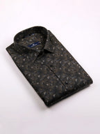 KOMPANION Men's Digital Mehendi Green print Shirt