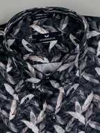 Kompanion Men's Cream Digital print Shirt