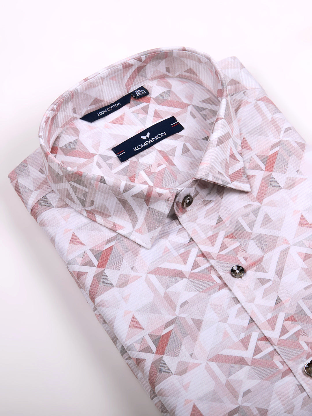 KOMPANION Men's Digital Pink print Shirt