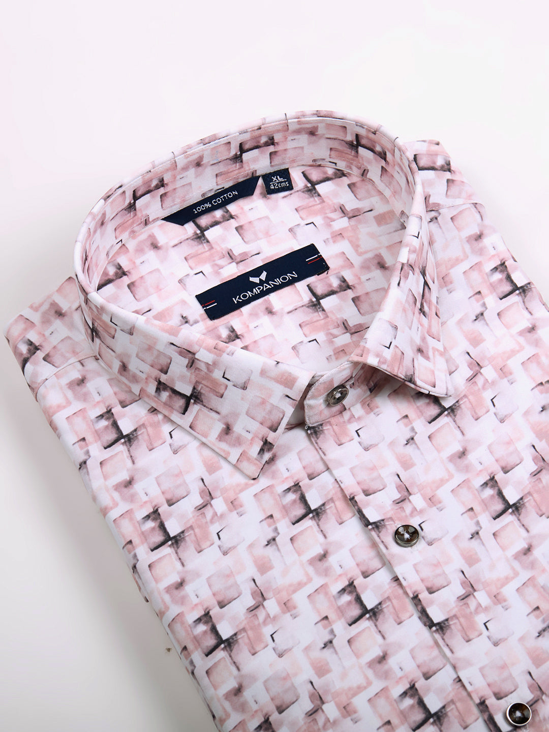 KOMPANION Men's Digital Peach print Shirt