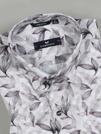 Kompanion Men's Brown Digital print Shirt