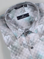 Kompanion Men's Lilac Digital print Shirt