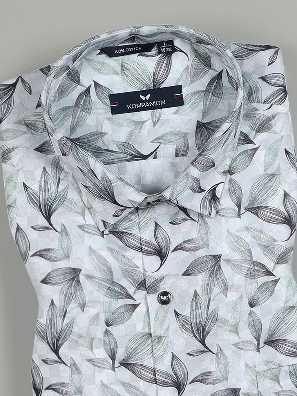 Kompanion Men's Green Digital print Shirt