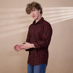 KOMPANION Men's Red Checks Shirt