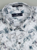 Kompanion Men's Dark Green Digital print Shirt