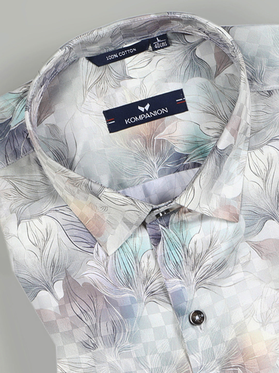 Kompanion Men's Yellow Digital print Shirt