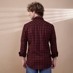 KOMPANION Men's Red Checks Shirt