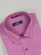 KOMPANION Men's Self structure Shirt - Onion