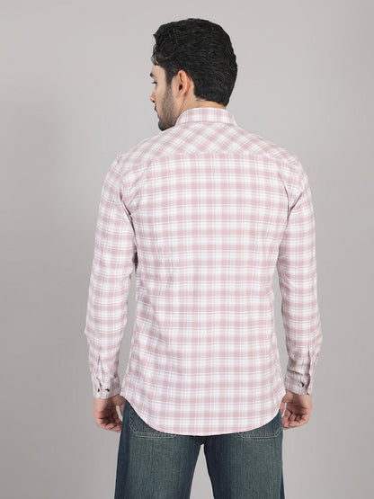 KOMPANION Men's Lilac Checks Shirt