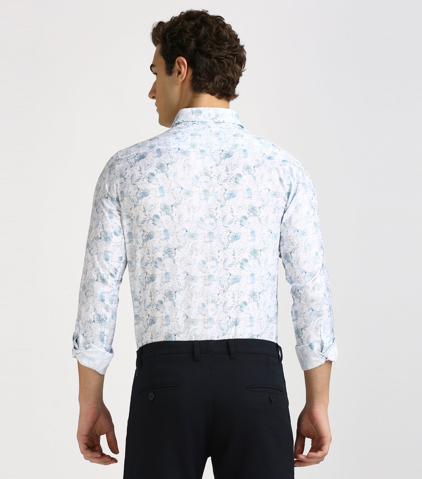 LIGHT BLUE PRINT SHIRT