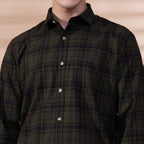 KOMPANION Men's Green Checks Shirt