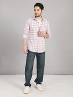 KOMPANION Men's Lilac Checks Shirt