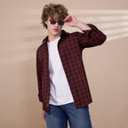 KOMPANION Men's Red Checks Shirt