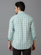 KOMPANION Smart Fit Casual Shirt for Men BLUE