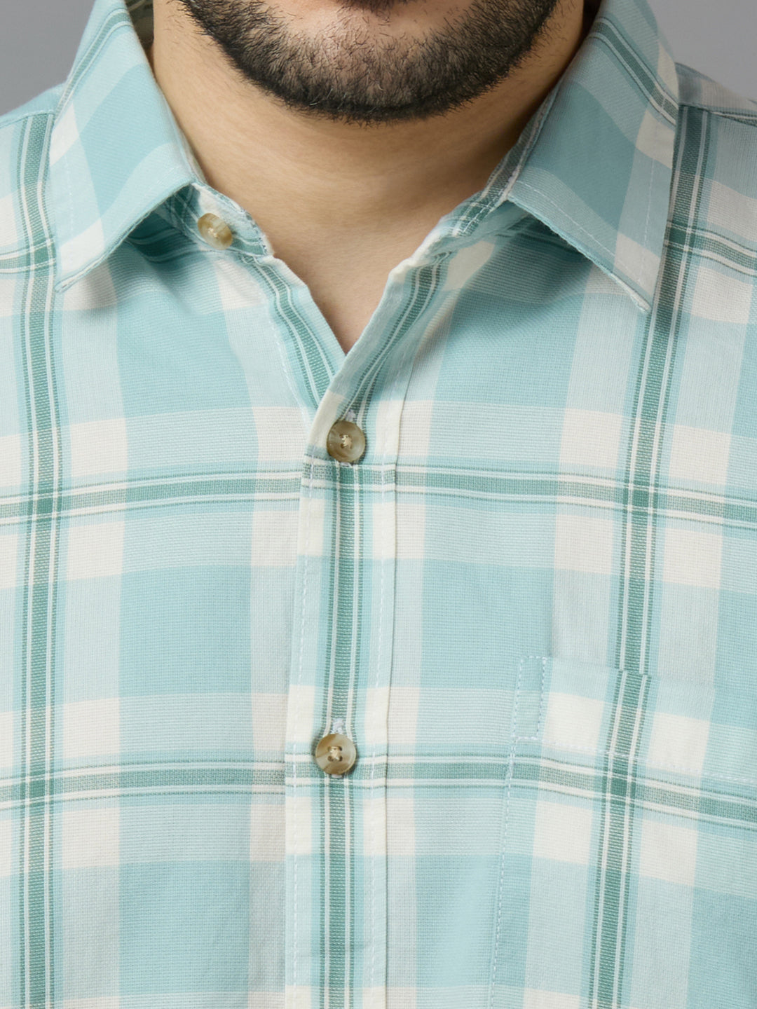 KOMPANION Smart Fit Casual Shirt for Men BLUE