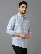 KOMPANION Smart Fit Casual Shirt for Men BLUE