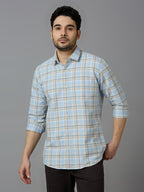 KOMPANION Smart Fit Casual Shirt For Men LIGHT BLUE
