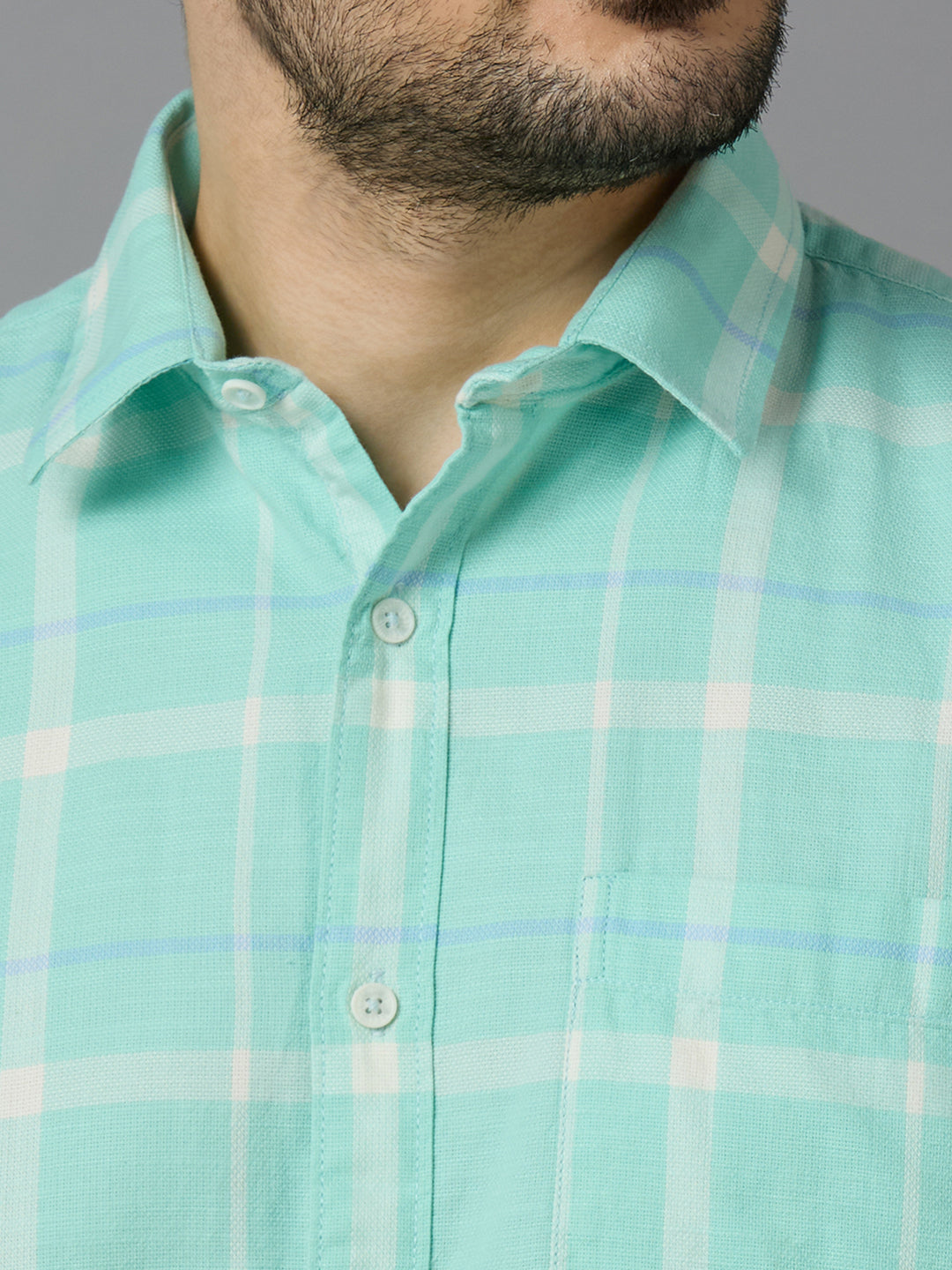 KOMPANION Smart Fit Casual Shirt for Men Green