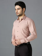 Blush Pink Elegant Office Wear Shirt for Men | Allen Brown Satin