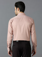 Blush Pink Elegant Office Wear Shirt for Men | Allen Brown Satin