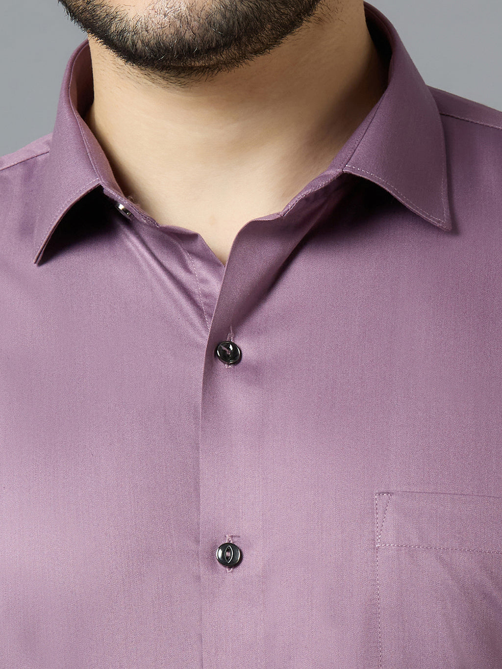 Purple Elegant Office Wear Shirt for Men | Allen Brown Satin