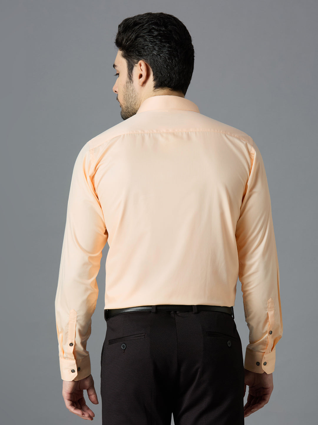 Cream Elegant Office Wear Shirt for Men - ALLEN BROWN