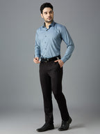 Grey Elegant Office Wear Shirt for Men | Allen Brown Satin