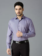 Dove Grey Elegant Office Wear Shirt for Men | Allen Brown Satin