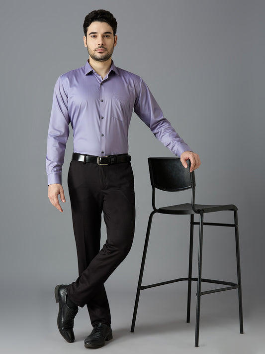Dove Grey Elegant Office Wear Shirt for Men - ALLEN BROWN