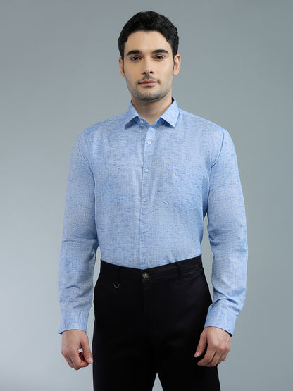Powder Blue - Allen Brown Men's Solid Shirt | Apollo Linen