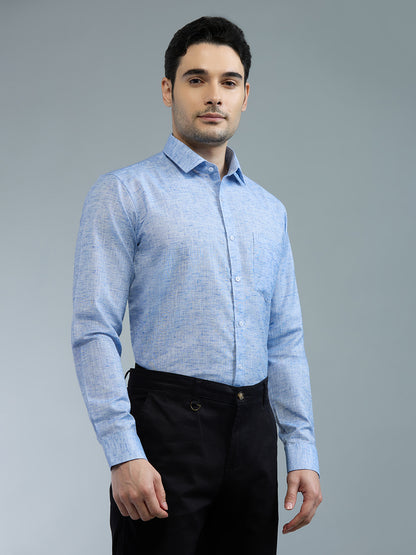 Powder Blue - Allen Brown Men's Solid Shirt | Apollo Linen