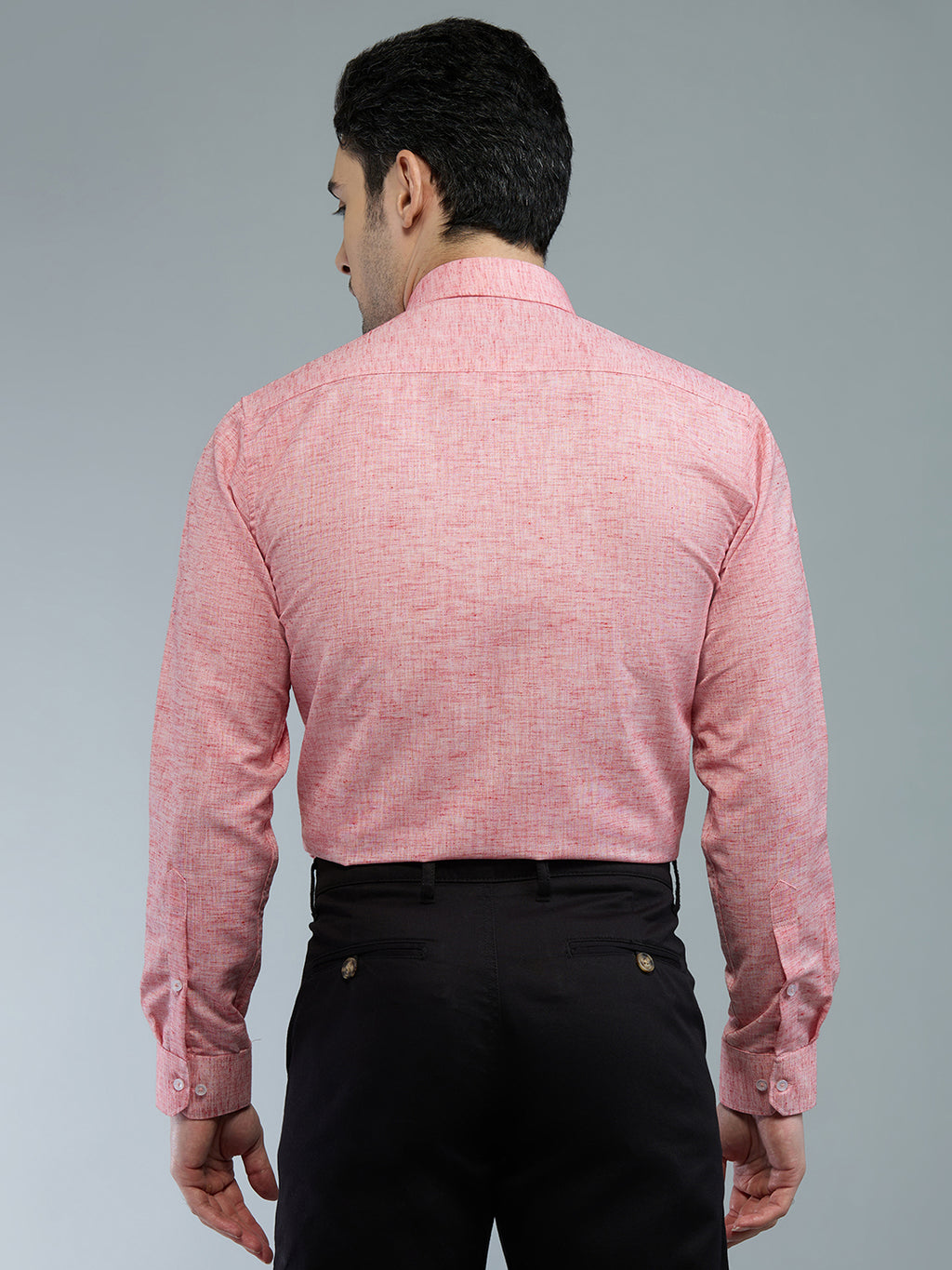 Red - Allen Brown Men's Solid Shirt | Apollo Linen