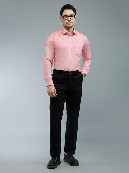 Red - Allen Brown Men's Solid Shirt | Apollo Linen